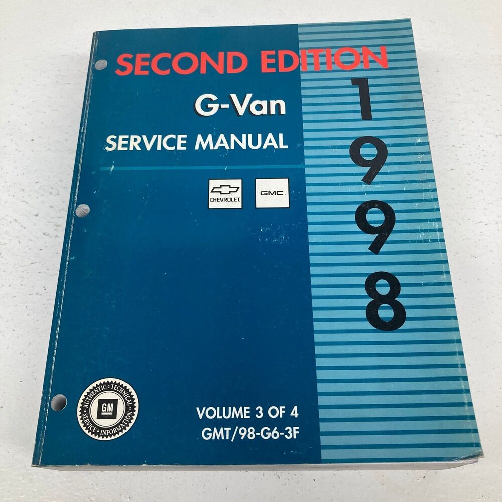G-Van Service Manual Chevrolet GMC 1998 Volume 3